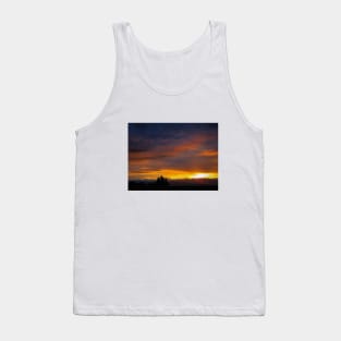 Sunset landscape photography, cloudy sky colors Tank Top